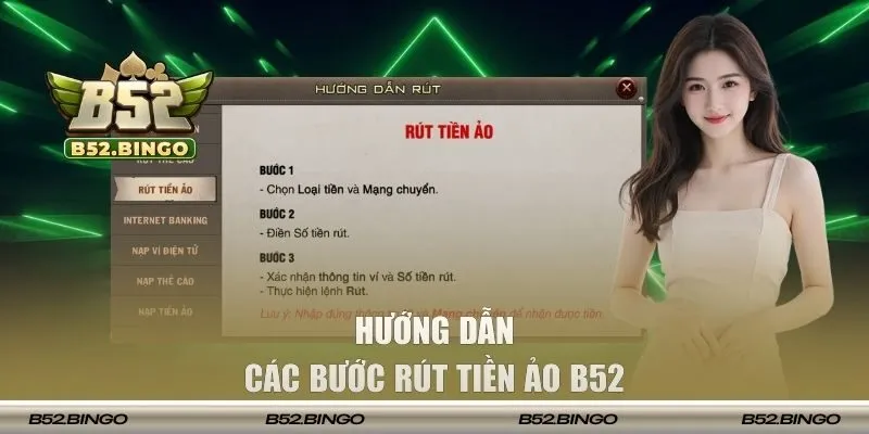 Phương thức lĩnh thưởng qua ví tiền ảo B52